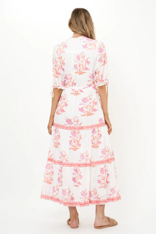 Cinched Pintuck Maxi