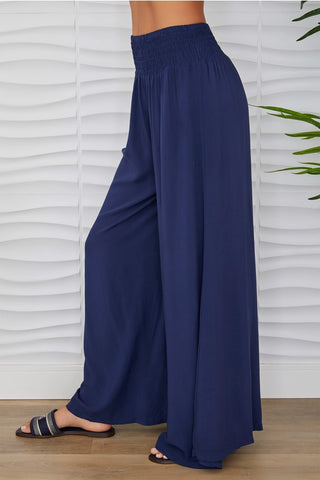 Smocked Waist Palazzo Pant