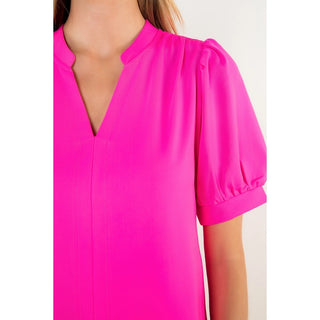 Short Sleeve V-Neck Dress