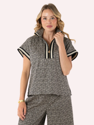 トップス murral maze tops Surplice Long Sleeve Top – OGLmove