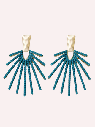 Dark Turquoise Sunburst Statement