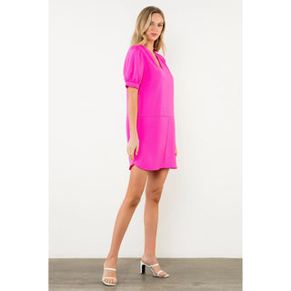 Short Sleeve V-Neck Dress
