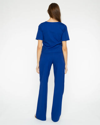 Ponte Knit Short Sleeve Top