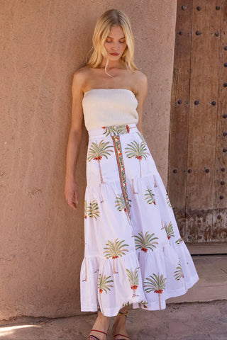Button Front Skirt