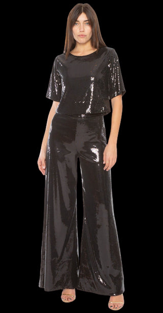 Sequin Short Sleeve Top