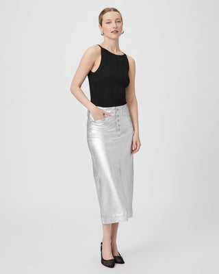 Meadow Midi Skirt W/ Exposed Buttonfly + Jolene Pockets + Wide Hem