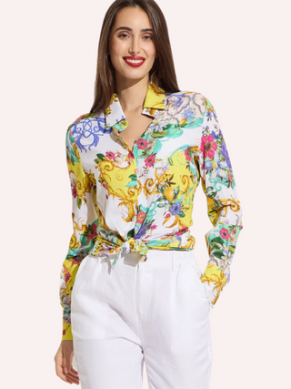 Tapestry Print Blouse