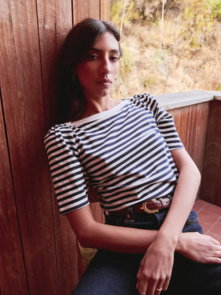 Deana Stripe Envelope T-Shirt