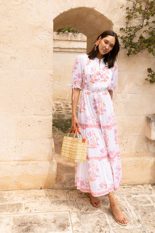 Cinched Pintuck Maxi
